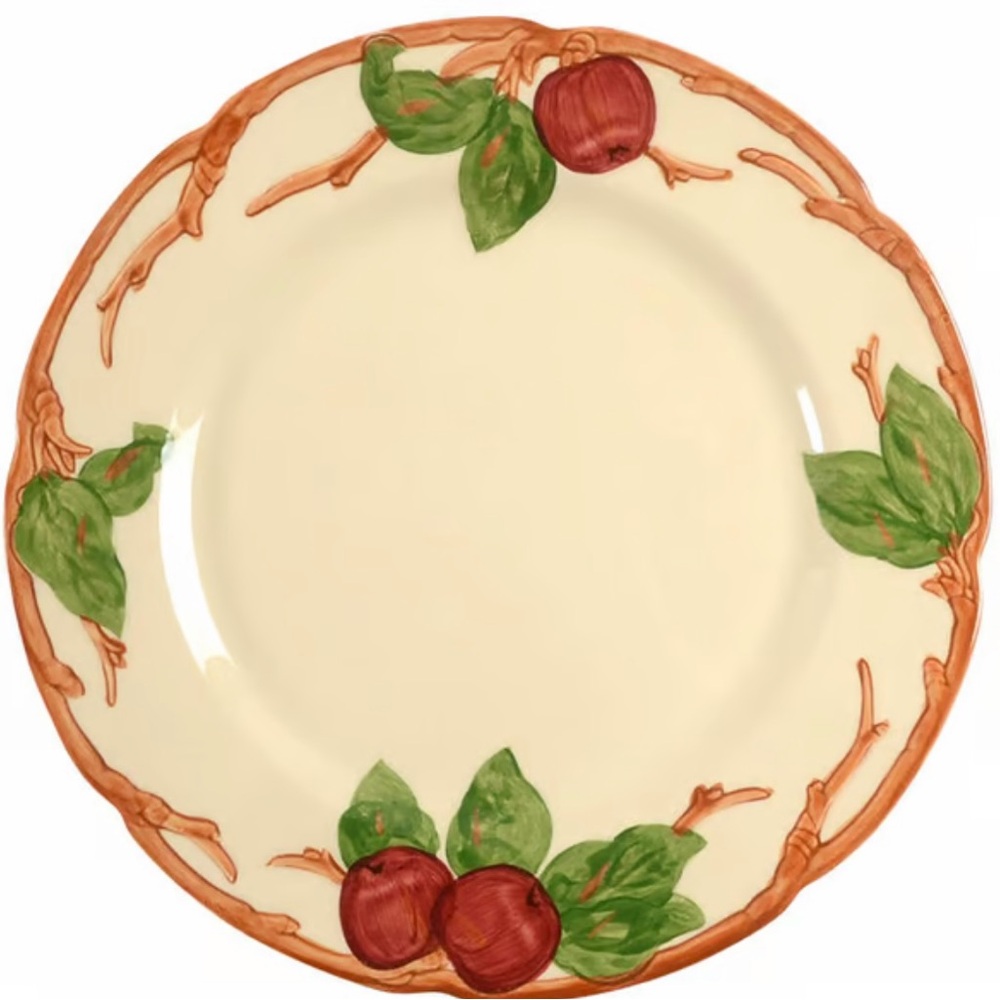 FRANCISCAN “APPLE” COLLECTION SET OF FOUR 10 5/8” DINNER PLATES $60